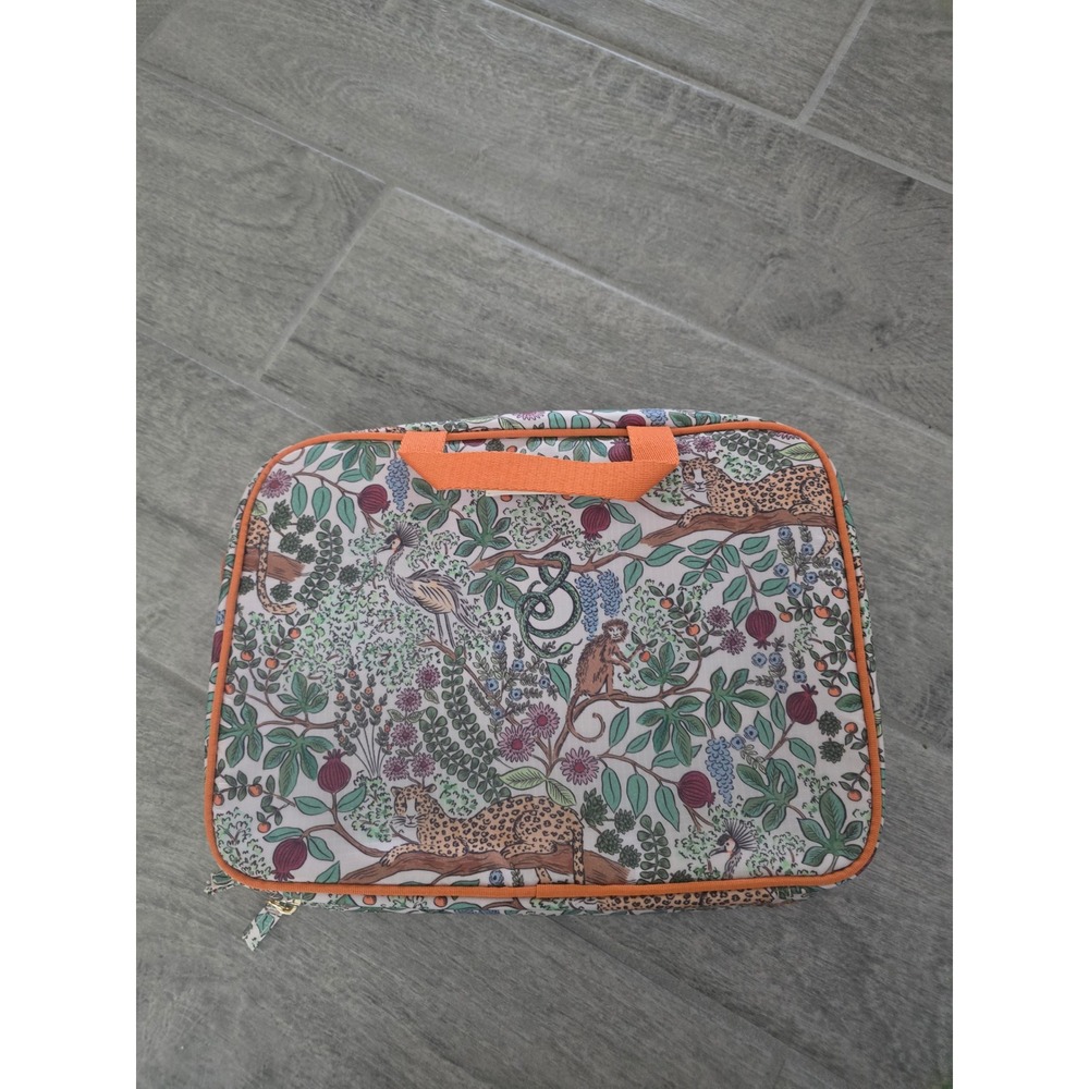 Rifle Paper Co Menagerie Garden Hanging Toiletry Bag Organizer Leopard Jungle